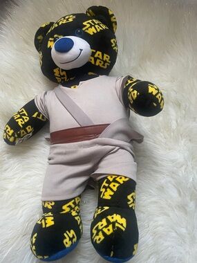 Star Wars Black & Yellow Logo Plush Bear - Kids Toy